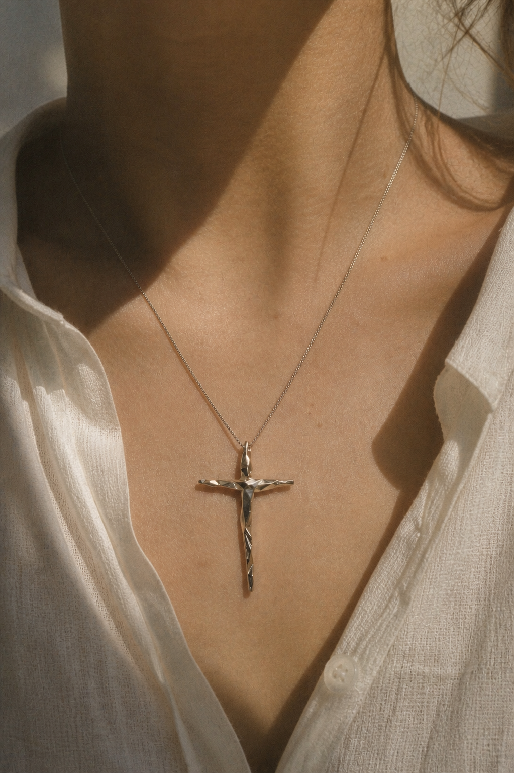 Trial Cross Necklace — 925 Sterling Silver | Handcrafted Christian Jewelry